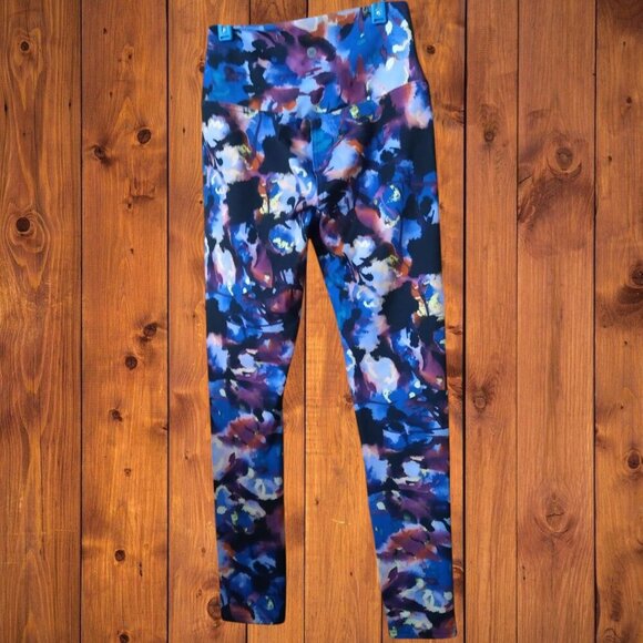 RBX Women's XS Floral Comfort Waist Multicolored Leggings Activewear Yoga Pants - Picture 5 of 5